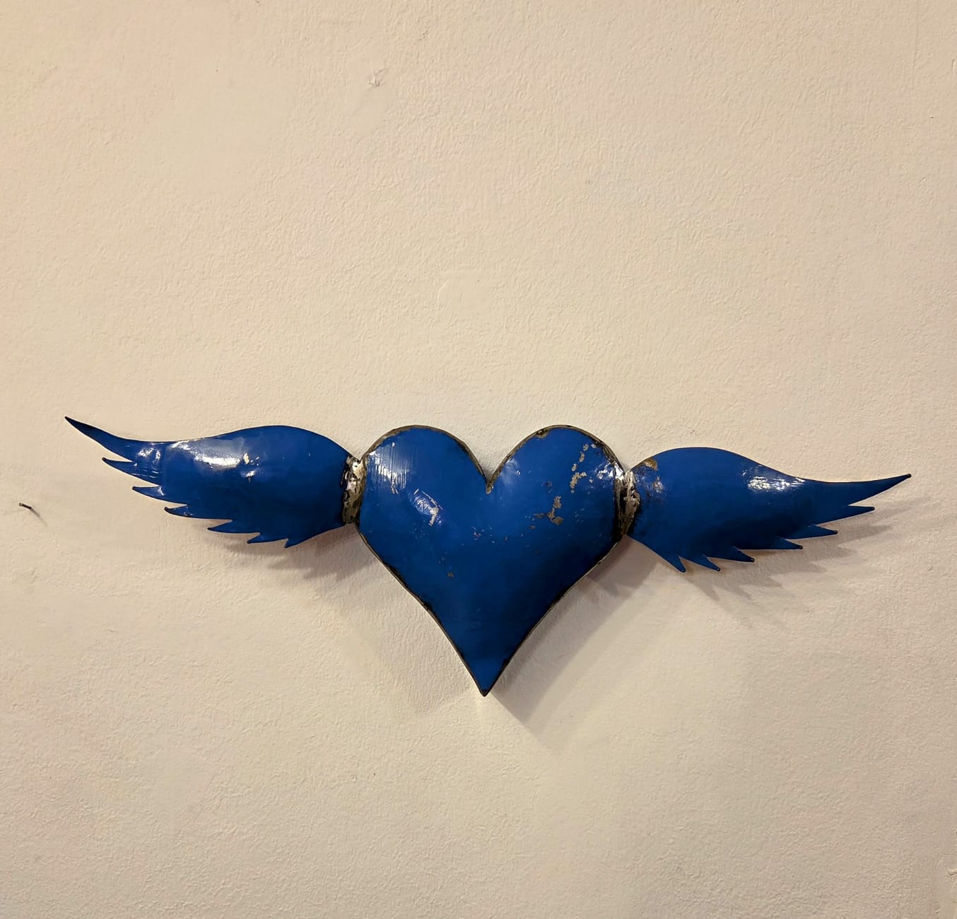 SCULTURA CUORE in FERRO
