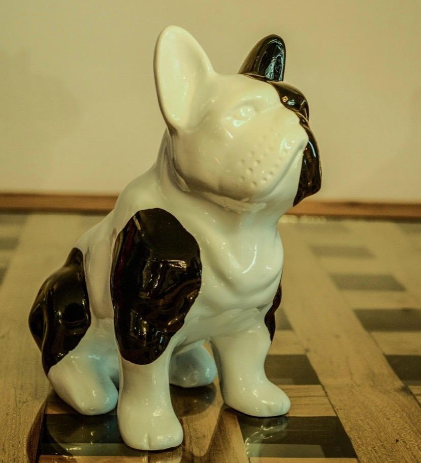 SCULTURA BULLDOG IN RESINA