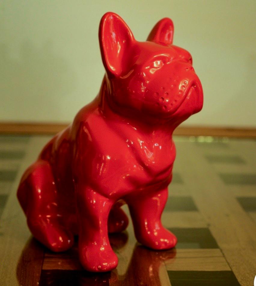 SCULTURA BULLDOG IN RESINA
