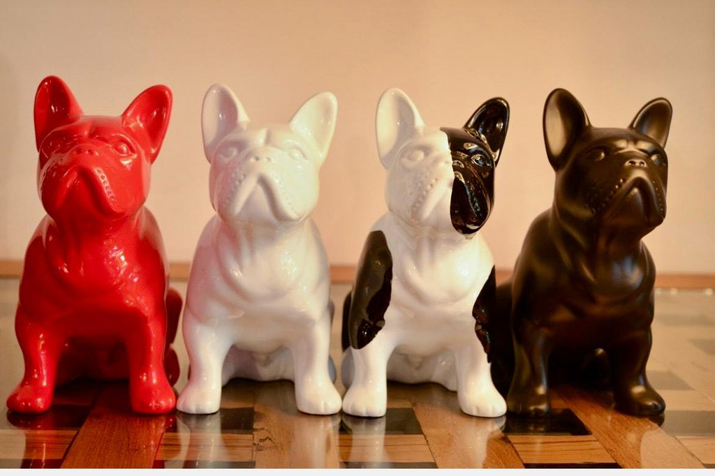 SCULTURA BULLDOG IN RESINA